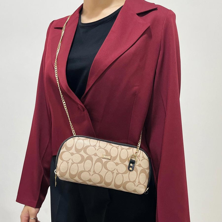 کیف دستی و دوشی زنانه طرح دار کد 1381