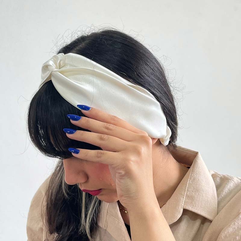 هدبند ساتن گره ای کد 1361