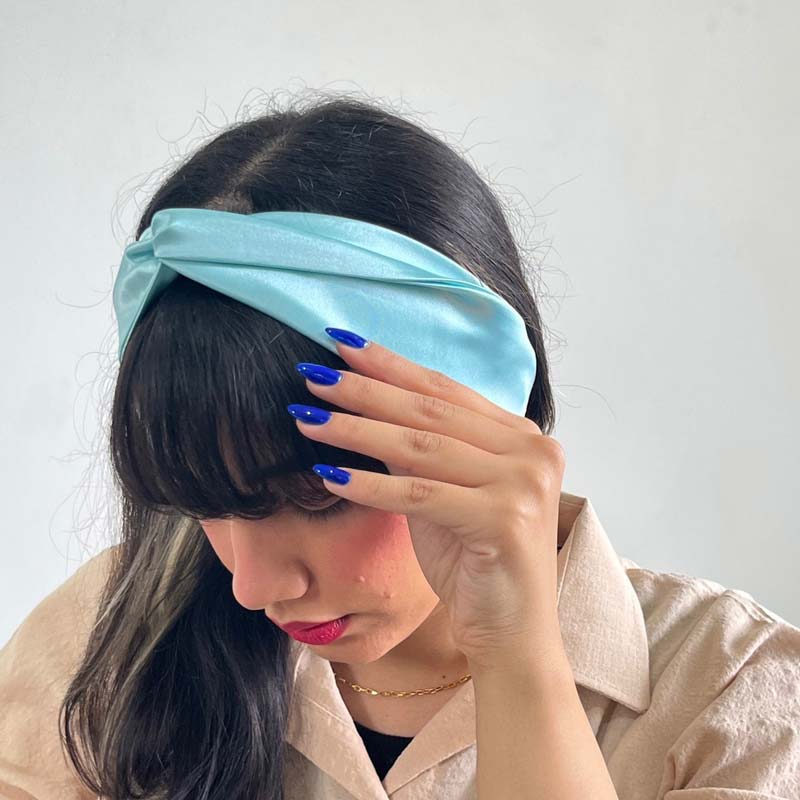 هدبند ساتن گره ای کد 1361