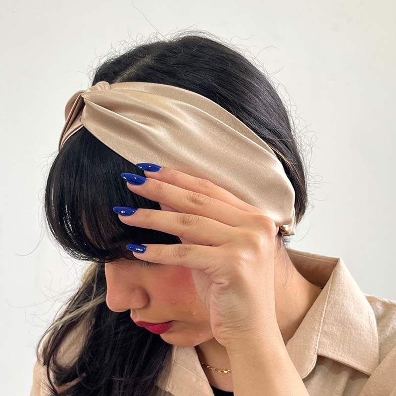 هدبند ساتن گره ای کد 1361
